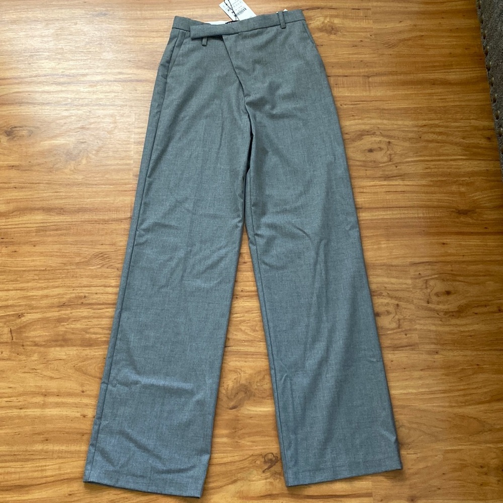 Zara trousers XS wide leg asymmetric